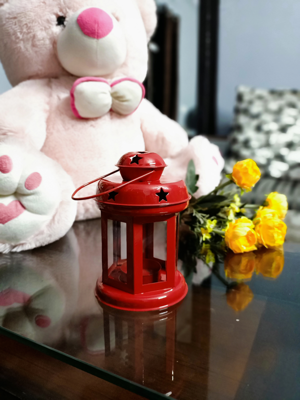 Alisha Exports Set of 3 decorative Red iron Lanterns